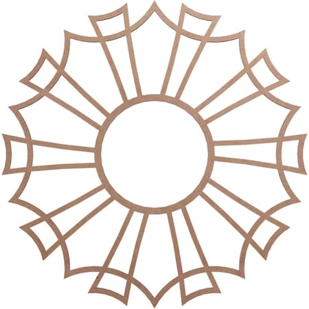 Ekena Millwork Augustus Wood Fretwork Pierced Ceiling Medallion, Wood (Paint Grade), 18"OD x 6 3/8"ID x 3/8"T CMWP18X18X0375AUMF